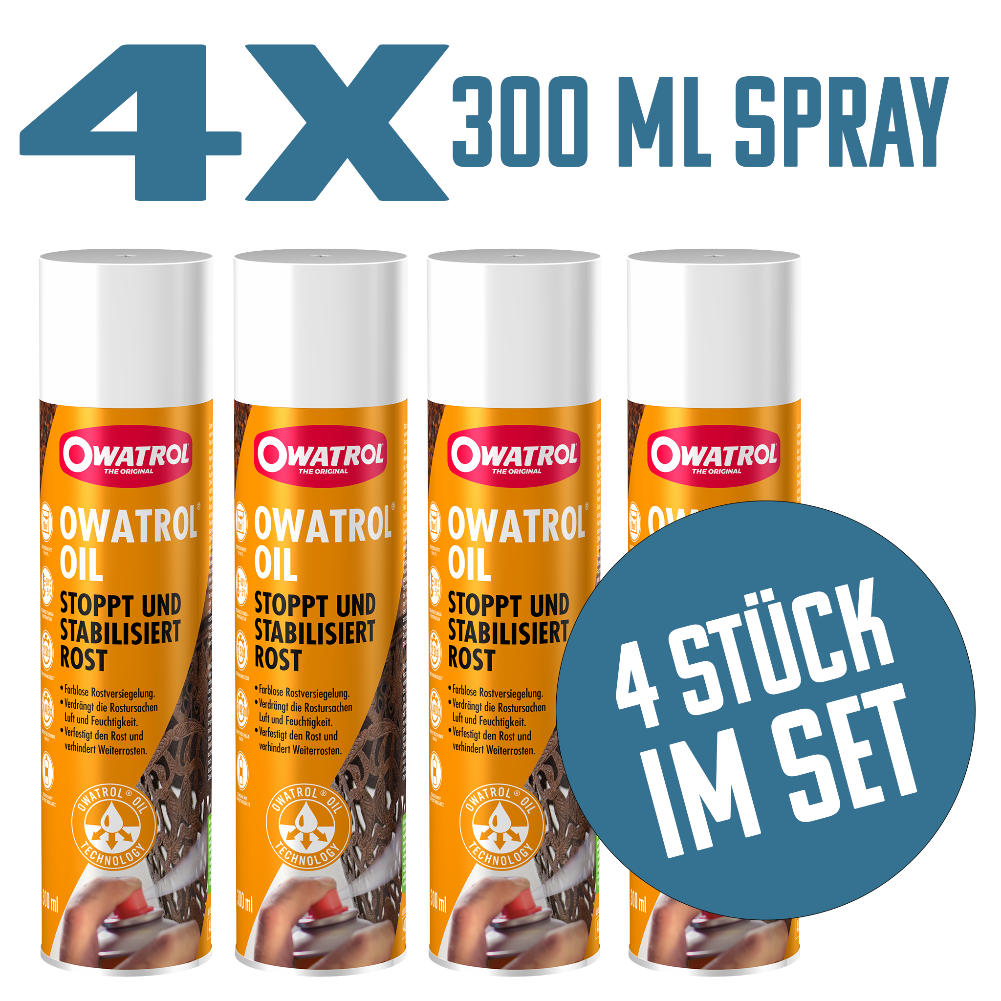 Bundle: OWATROL OIL - 4 x Spray