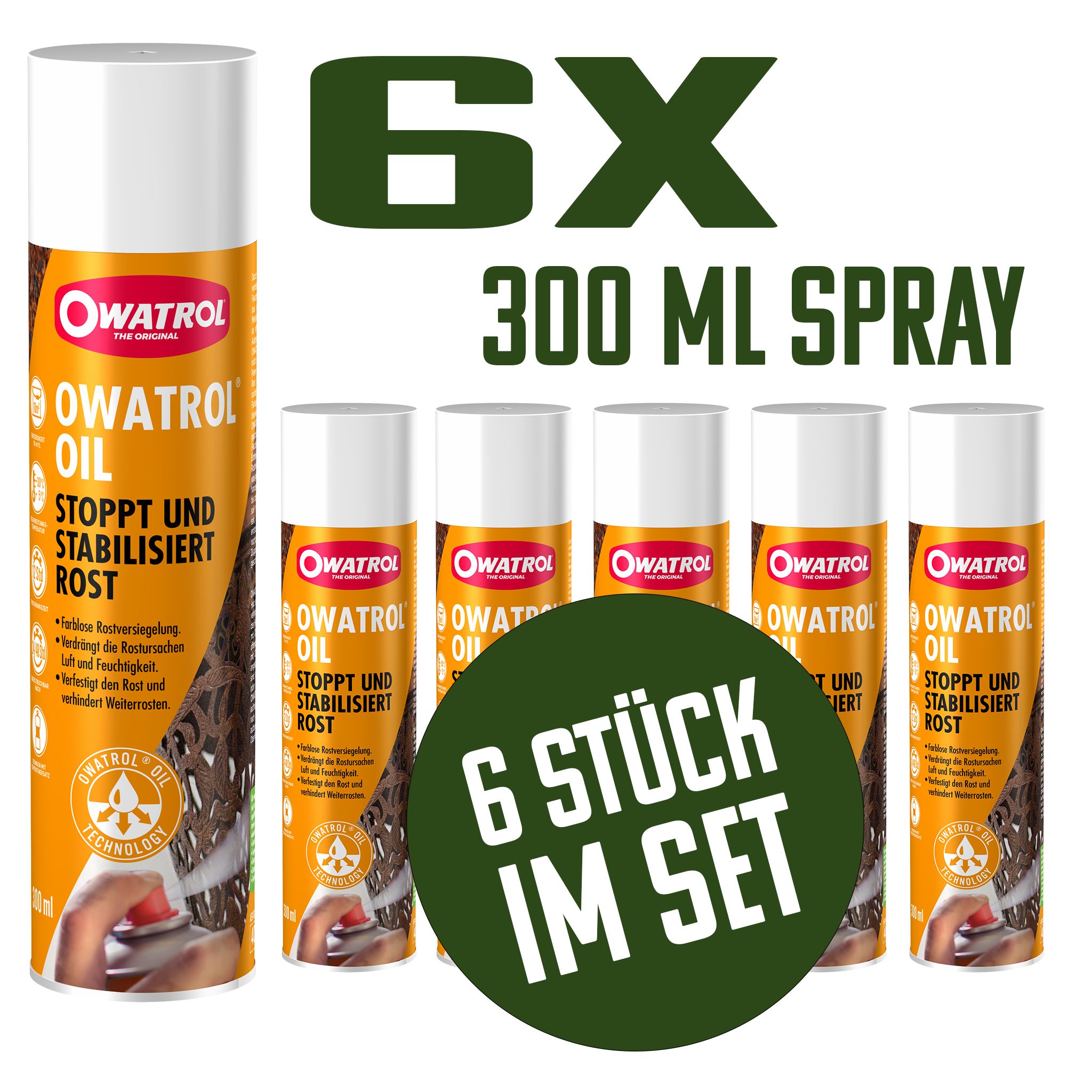 Bundle: OWATROL OIL - 6 x Spray